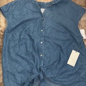 brand new denim shirt